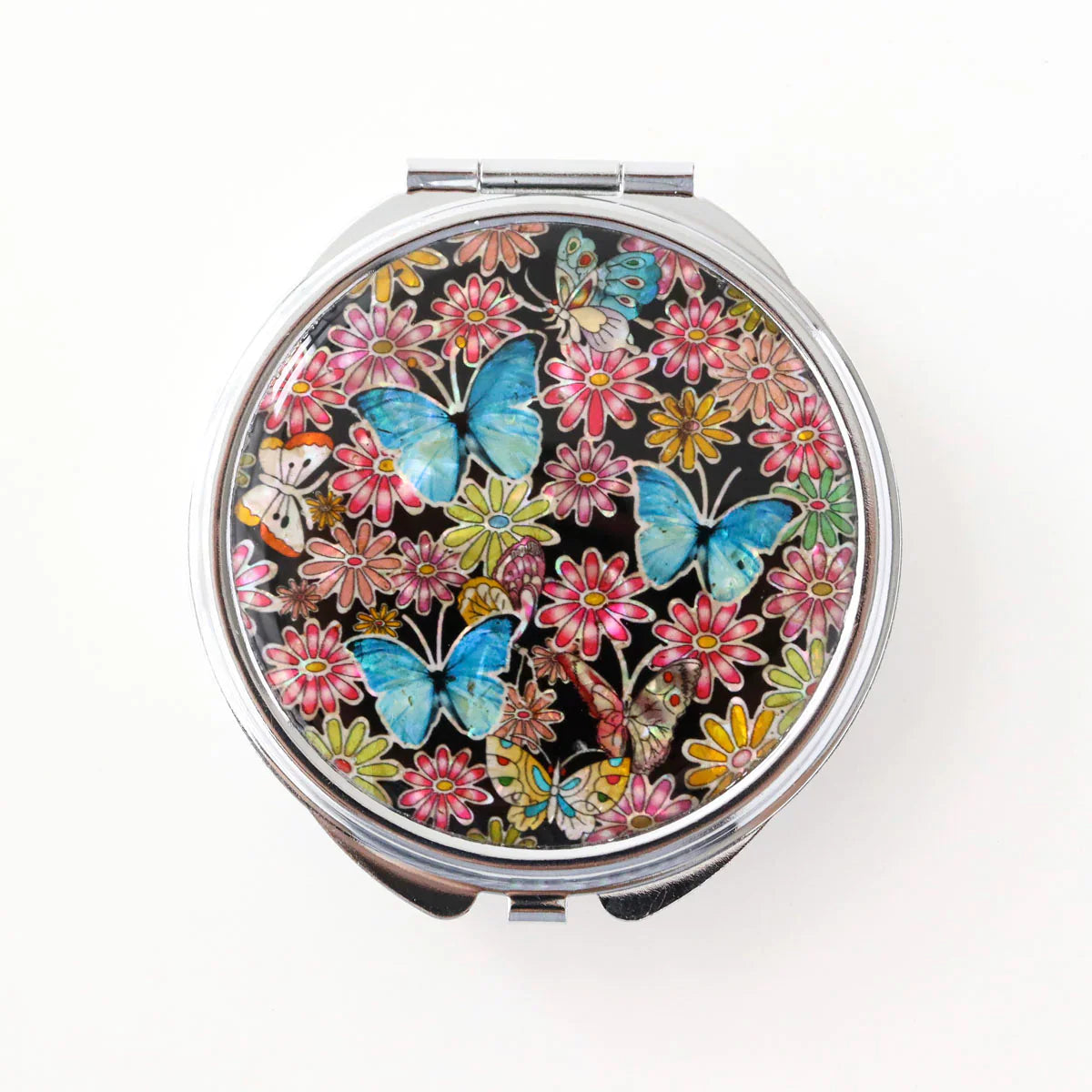 Pearl Compact Pill & Jewelry Case -Large