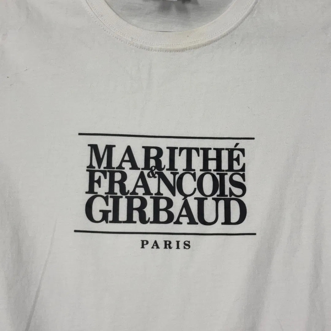 Marithé François Girbaud Printed White T-Shirt (S)