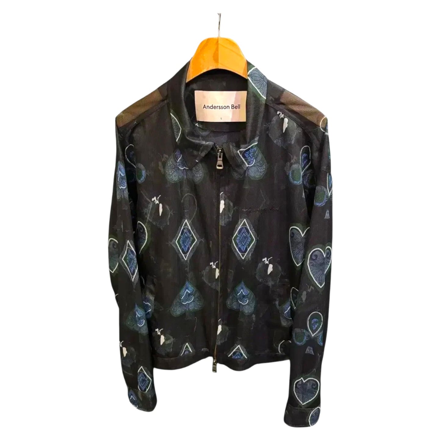 Andersson Bell Sheer Mesh Zip-Up Jacket (L)