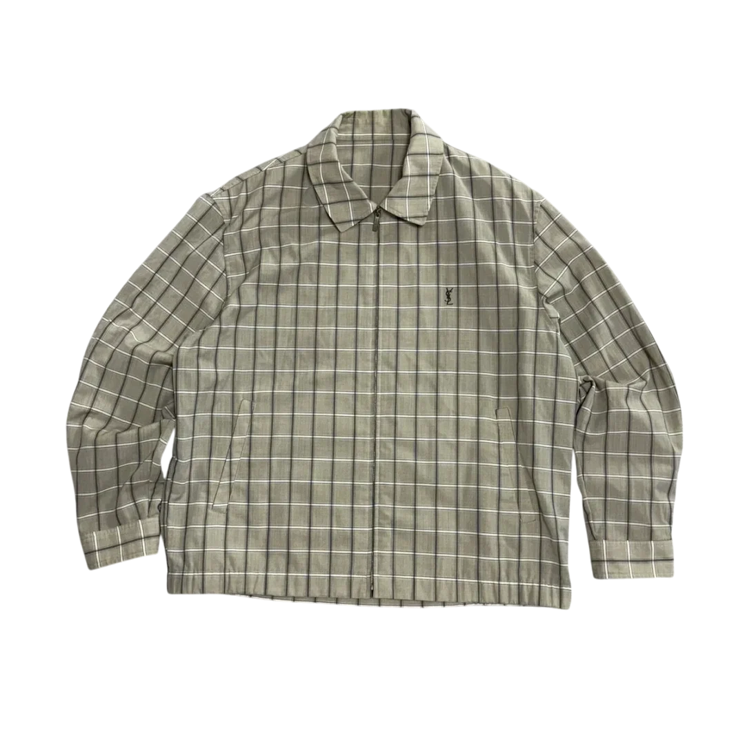 Yves Saint Laurent Vintage Check Jacket (Size 105)