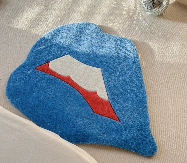 Funky Lip-Shaped Wall & Floor Mat
