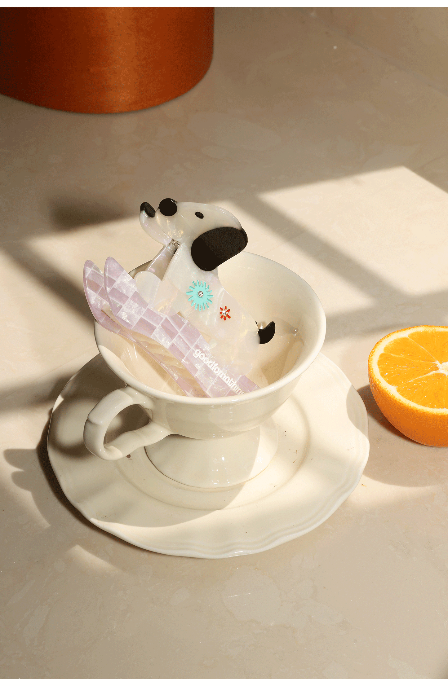 Dog-Shaped Acetate Hair Claw Clip