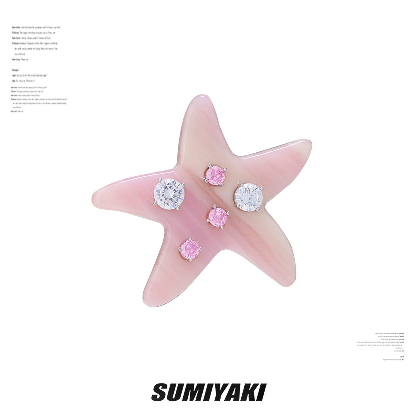 Colorful Acetate Starfish Hair Clip