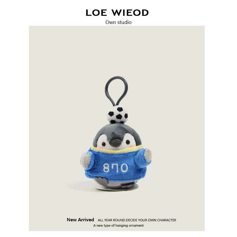 Winter Penguin Plush Keychain