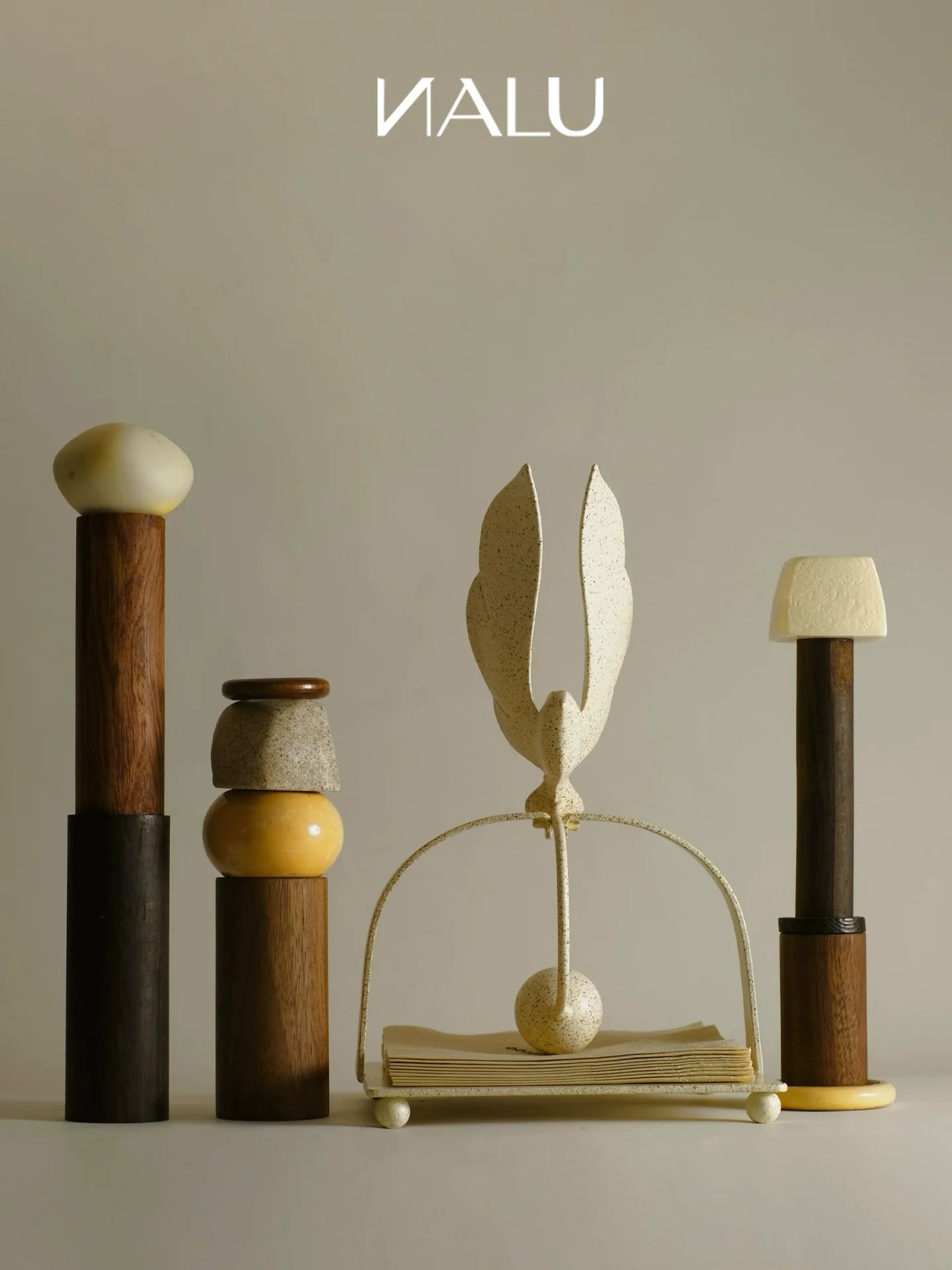 Stray Birds Metal Napkin Holder