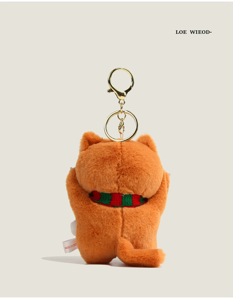 Cool Cat Plush Keychain