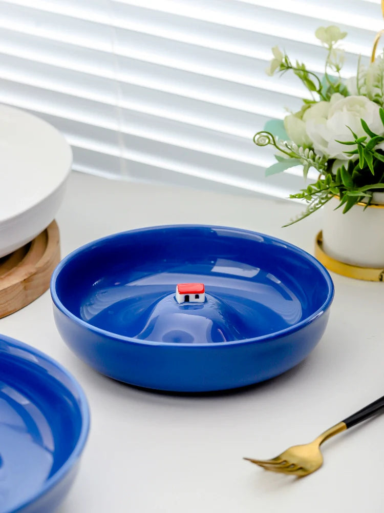 Island House Ceramic Deep Plate