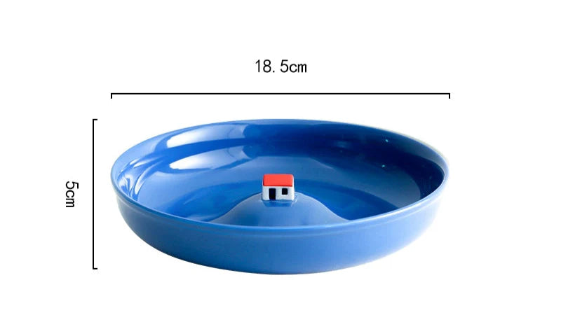 Island House Ceramic Deep Plate