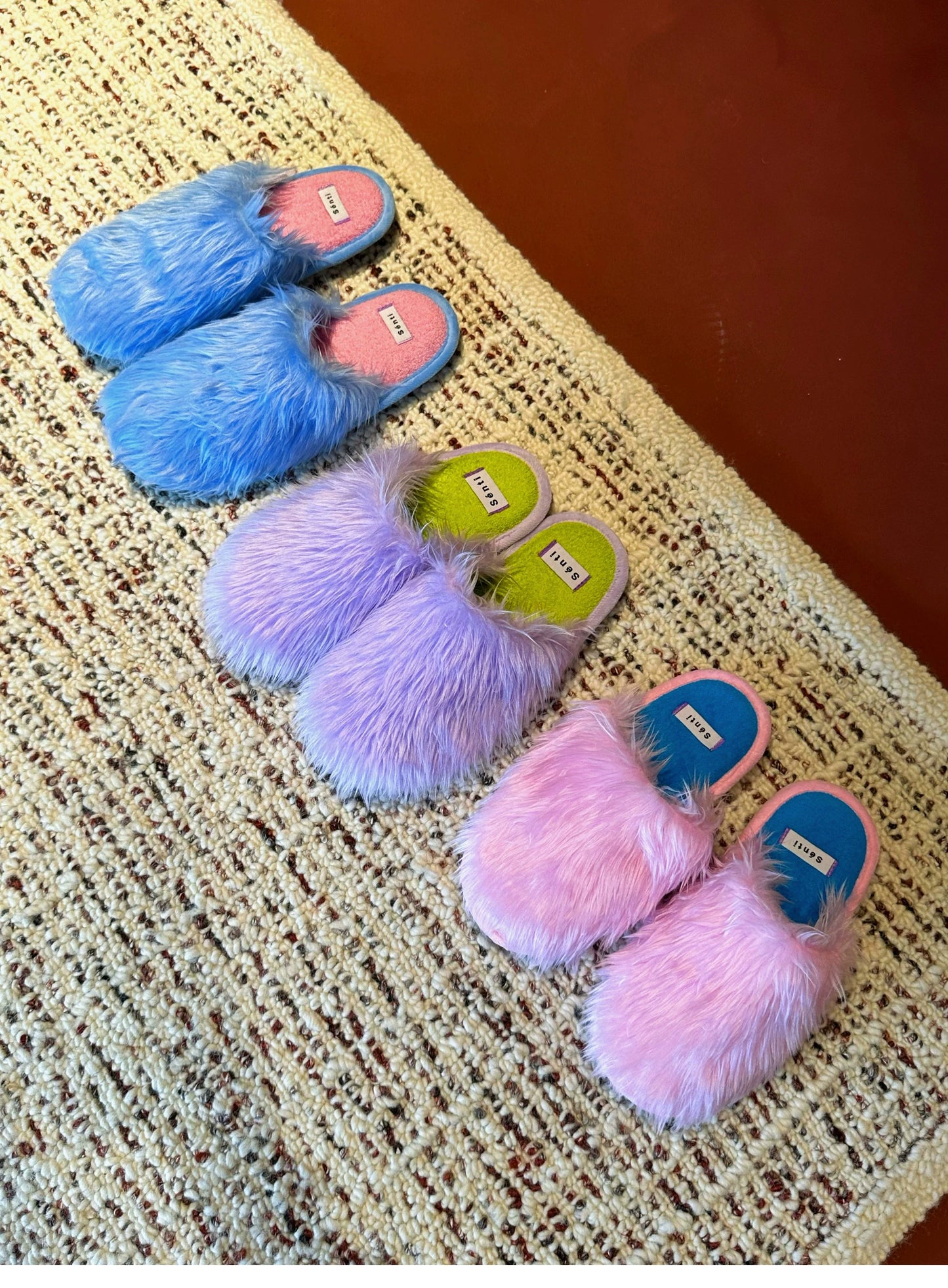 Fluffy Pastel Indoor Slippers