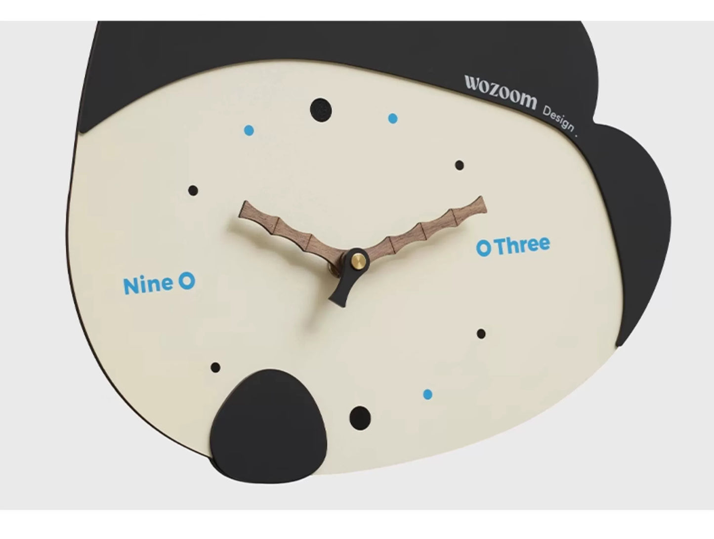 Panda Back Wall Clock