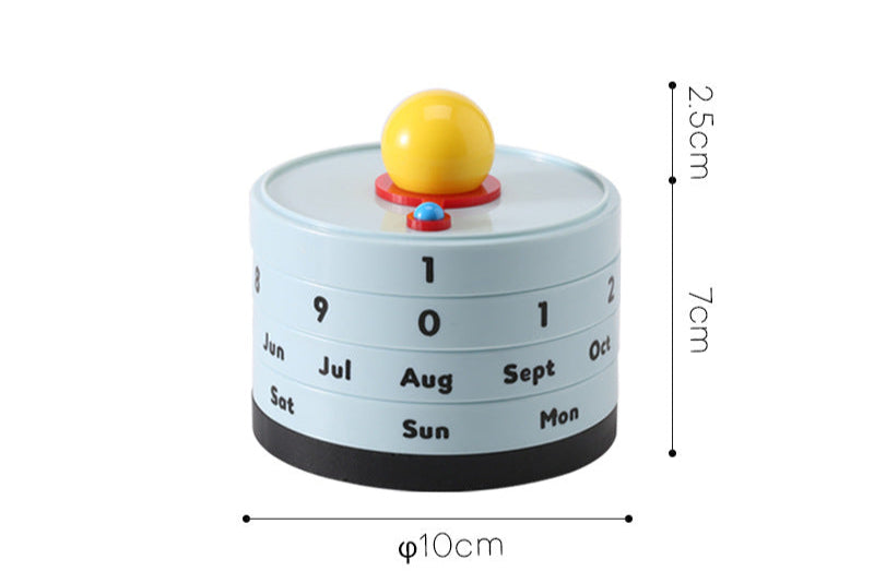 Retro Rotating Perpetual Calendar