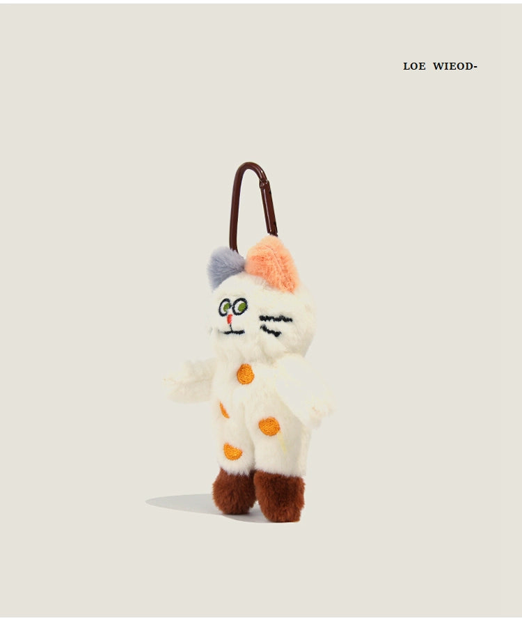 Red Hood Cat Plush Keychain