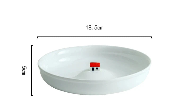 Island House Ceramic Deep Plate