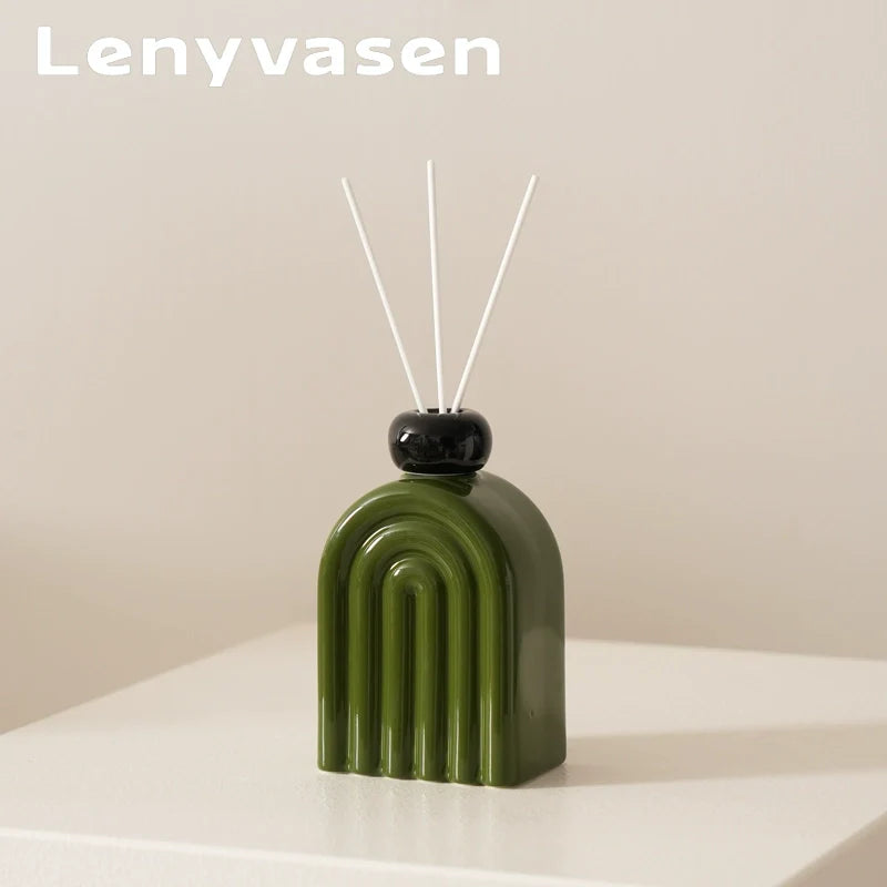 Matisse-Inspired Rainbow Ceramic Diffuser Bottle