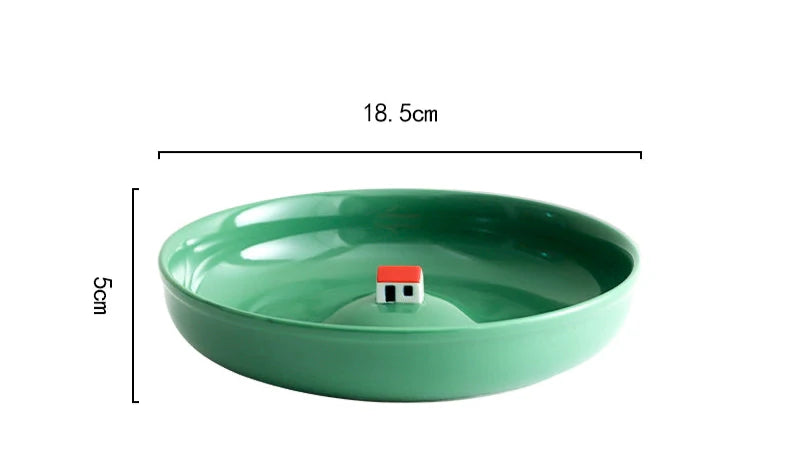 Island House Ceramic Deep Plate