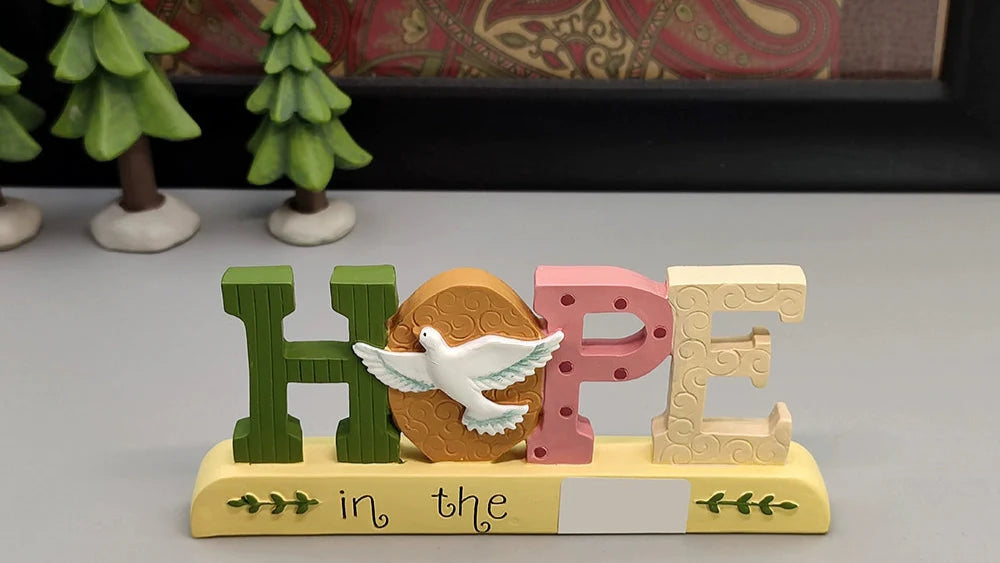 Christian Table Decor – “LOVE / FAITH / HOPE”