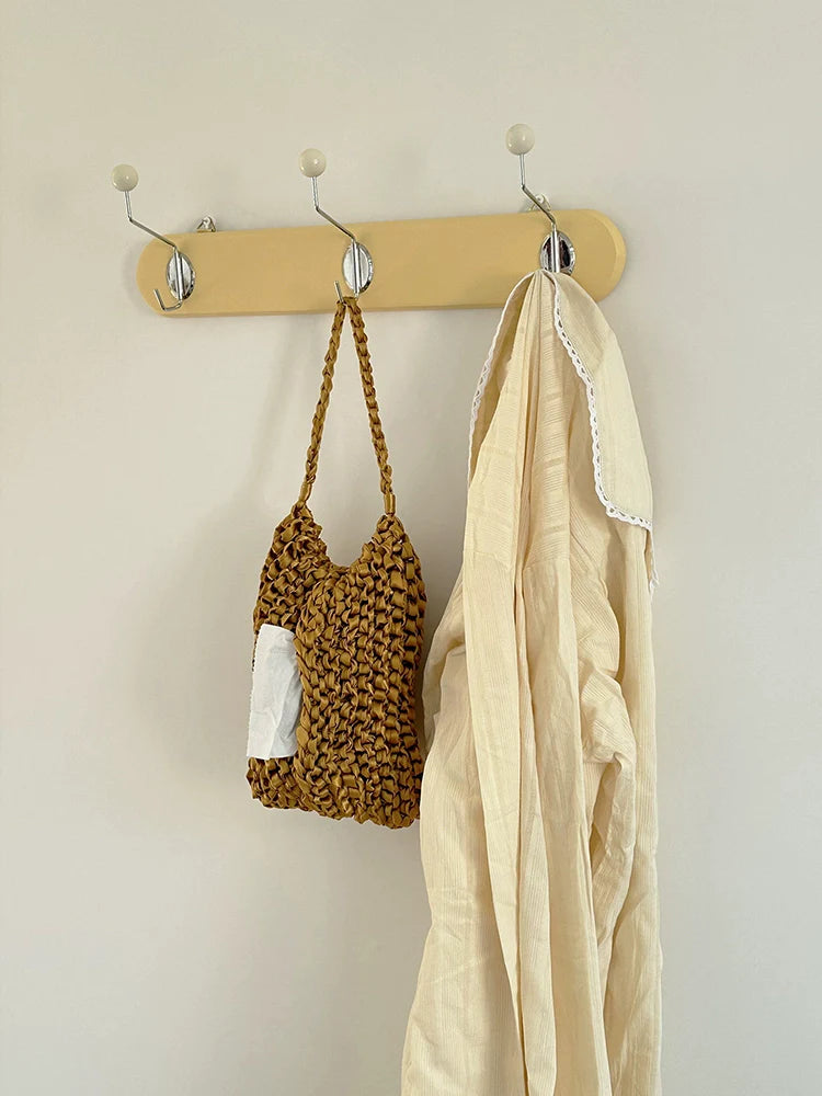 3 Hooks Retro Solid Wood Hook Rack