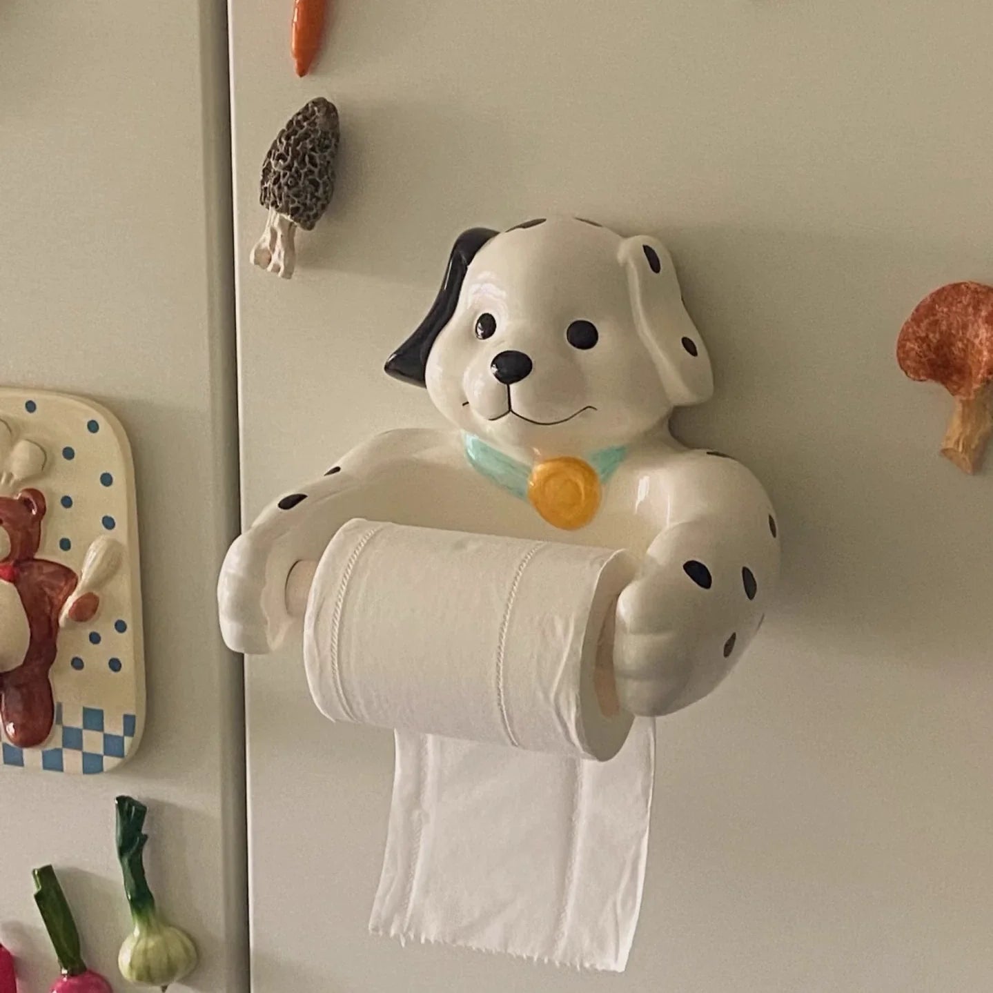 Dalmatian Dog Toilet Paper Holder