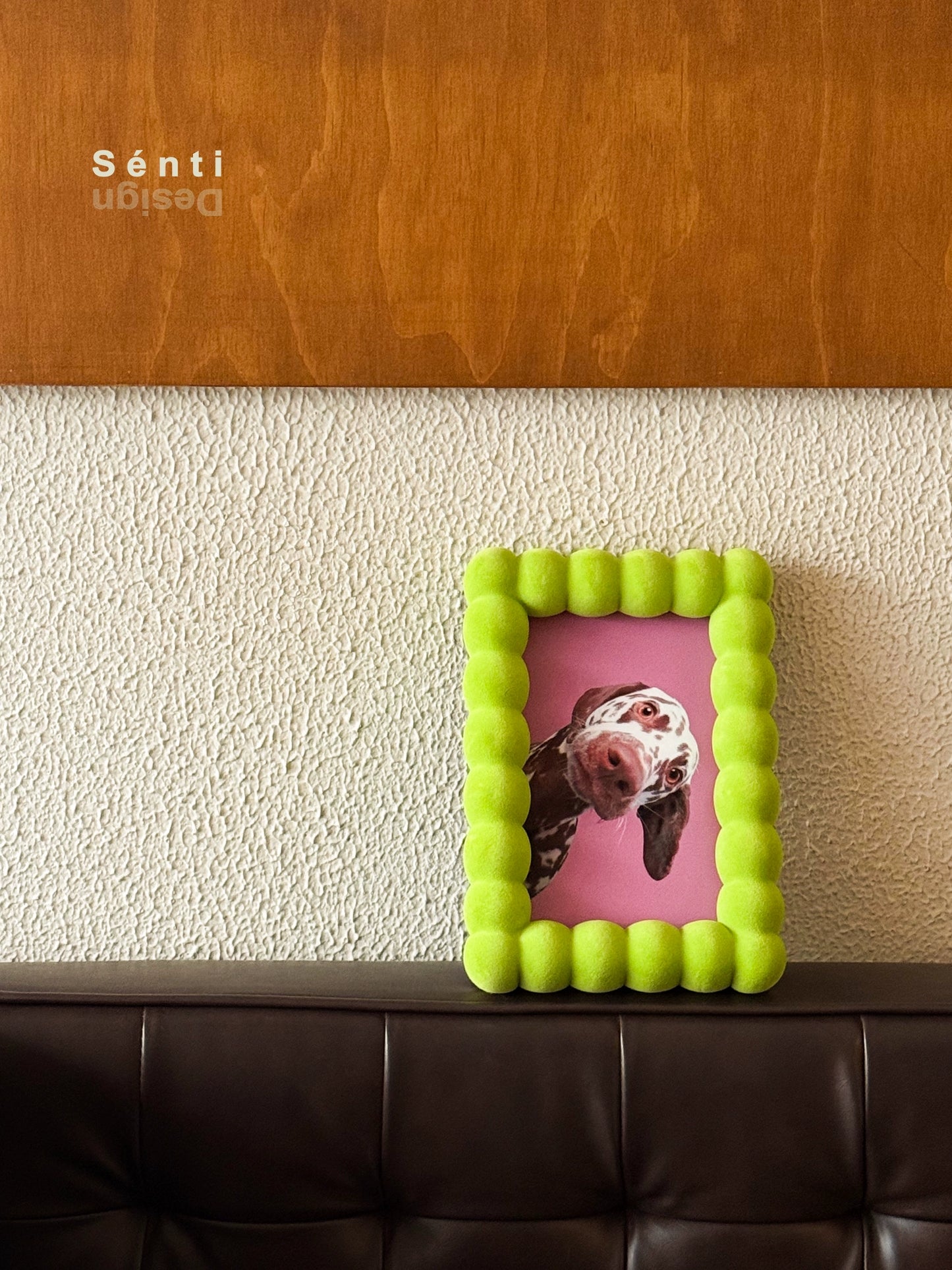 Pastel Fuzzy Block Photo Frame