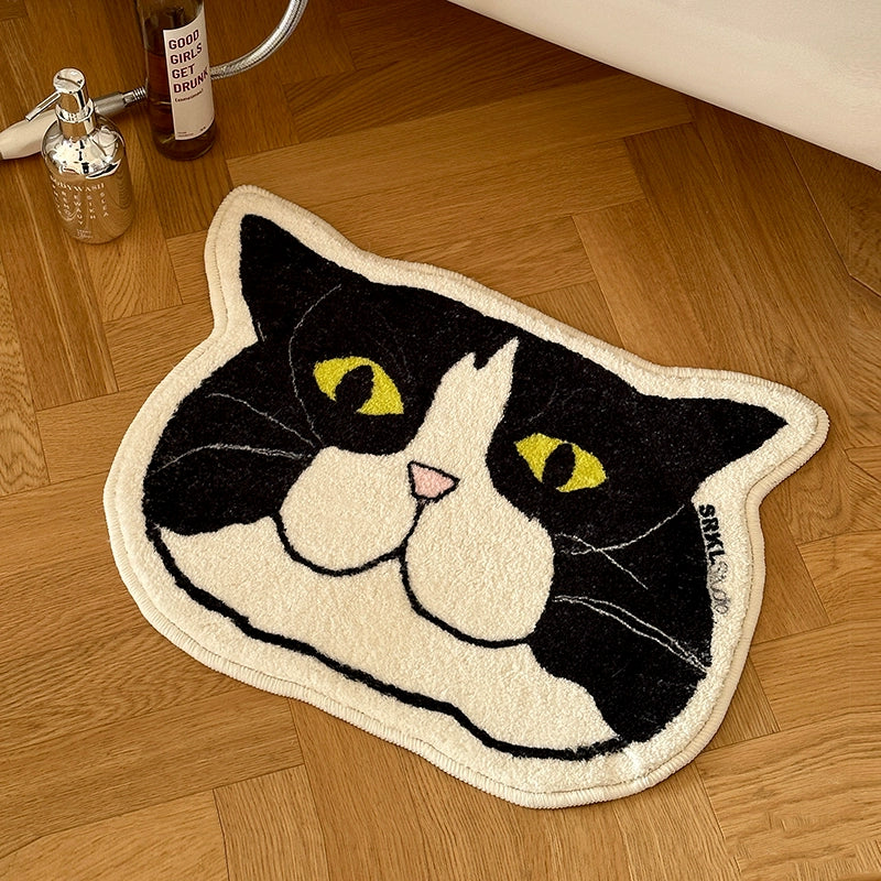 Cat Face Bath Mat