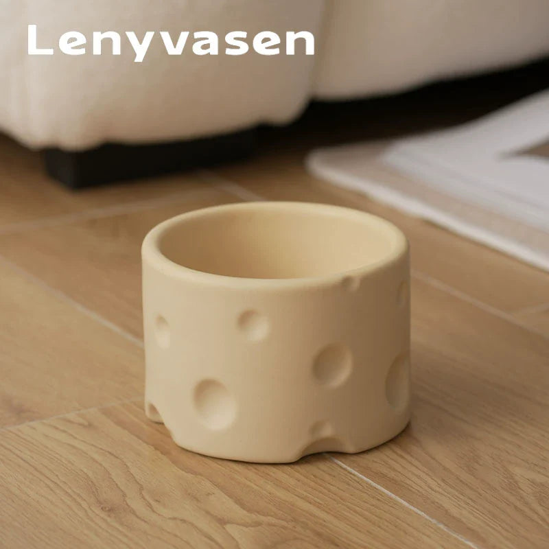 Cheese Ceramic Cat Bowl