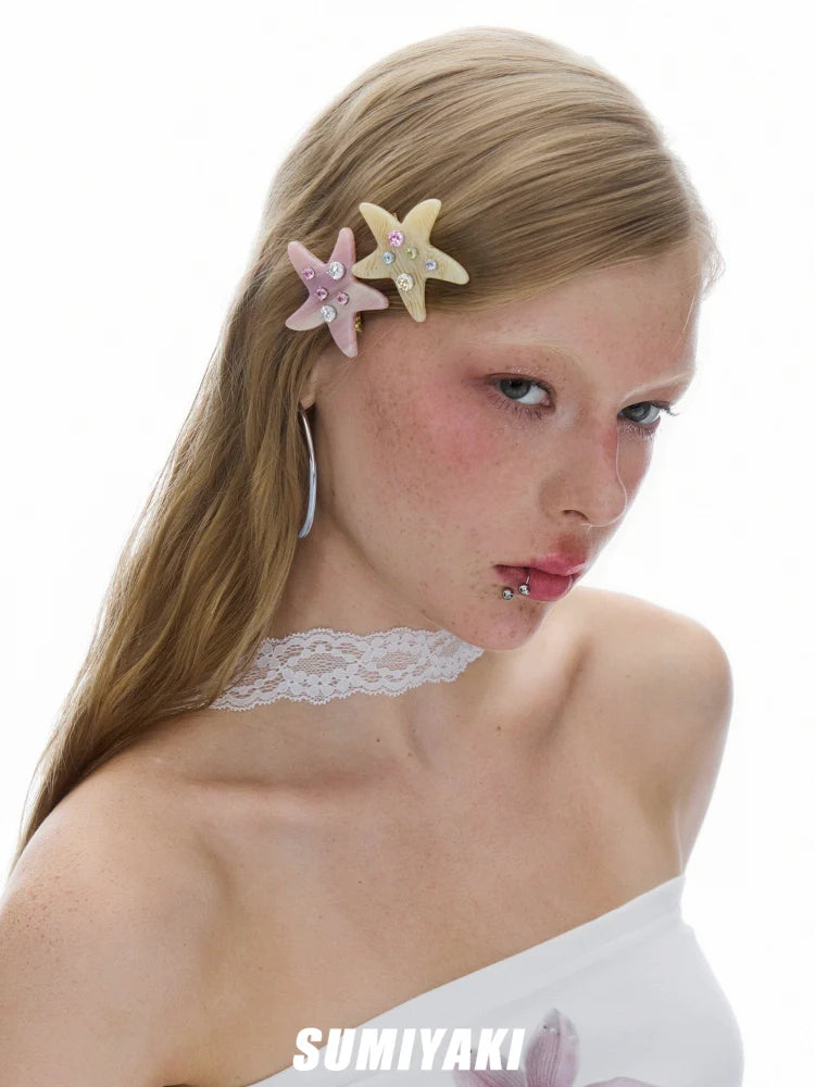 Colorful Acetate Starfish Hair Clip