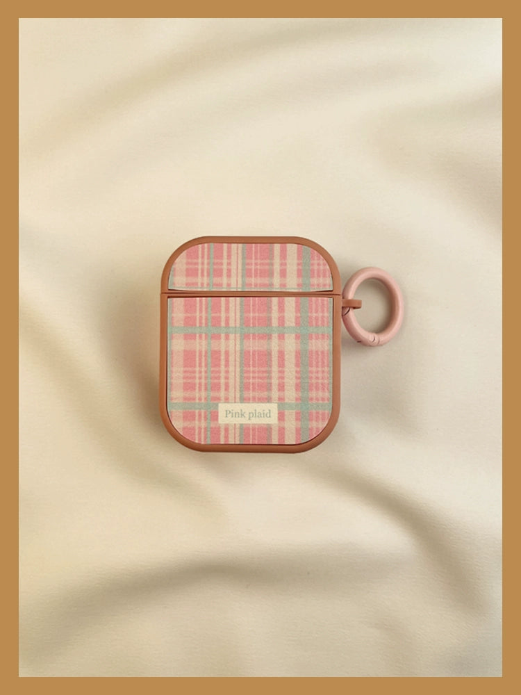 Plaid Pattern AirPods Case