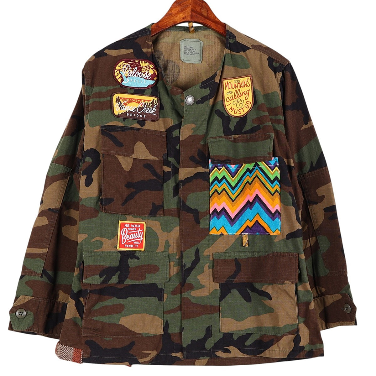 Vintage Military Custom Jacket (Size S)
