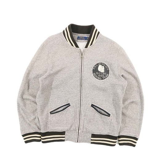 Polo Cotton Gray Varsity Jacket