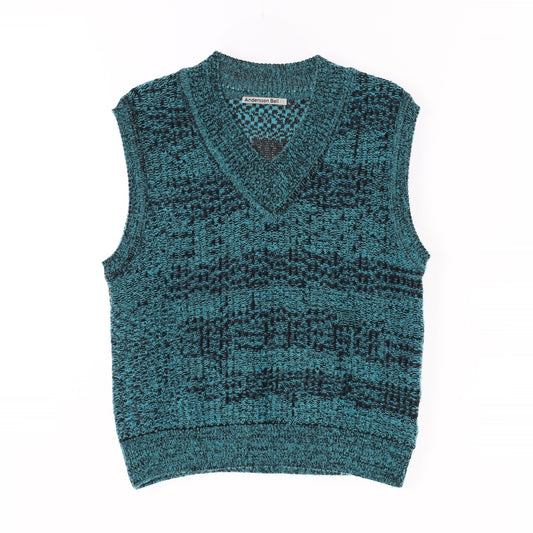 Andersson Bell Mint Knit Wool Vest (L)