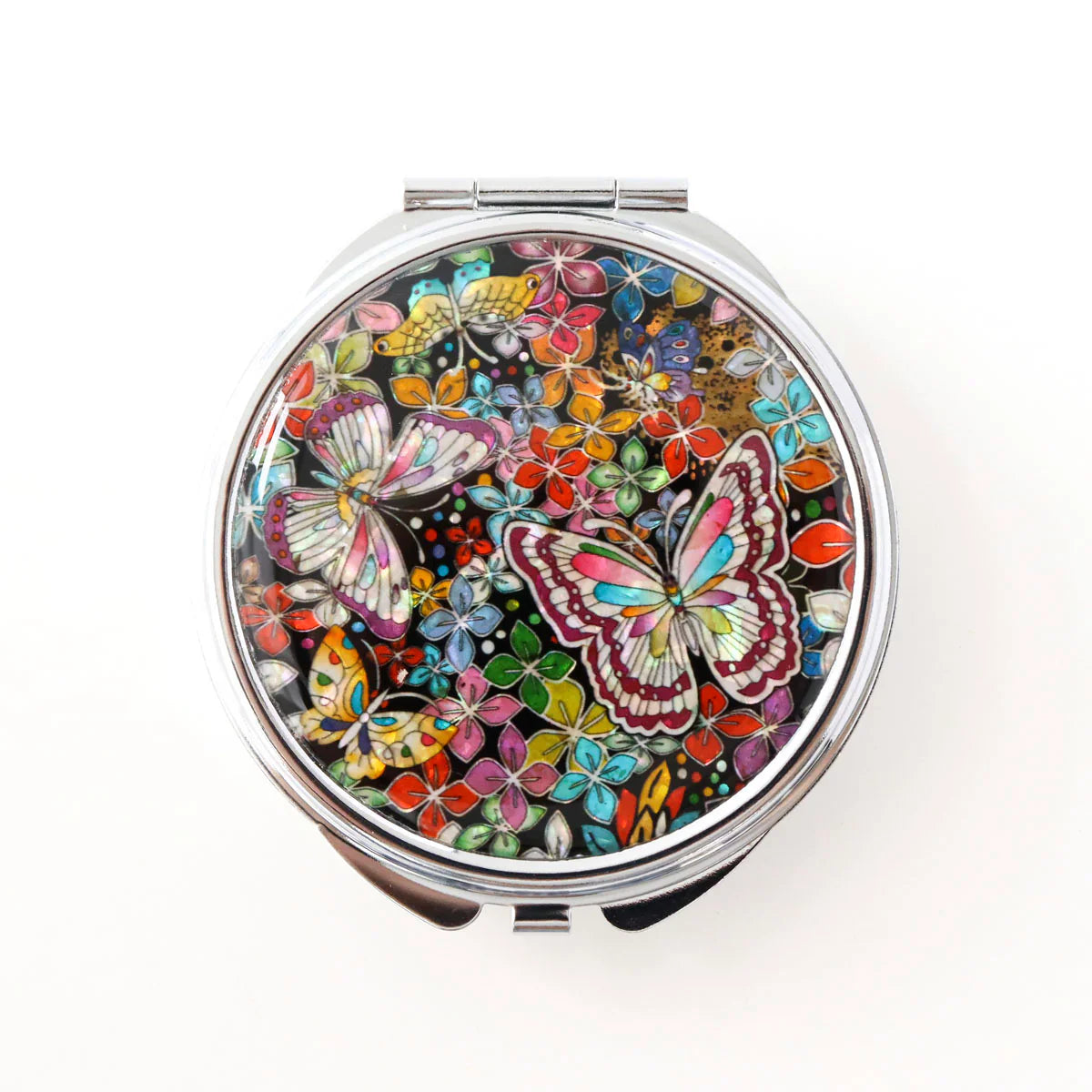 Pearl Compact Pill & Jewelry Case -Large
