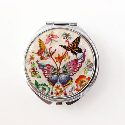 Pearl Compact Pill & Jewelry Case -Large