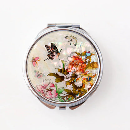Pearl Compact Pill & Jewelry Case -Large