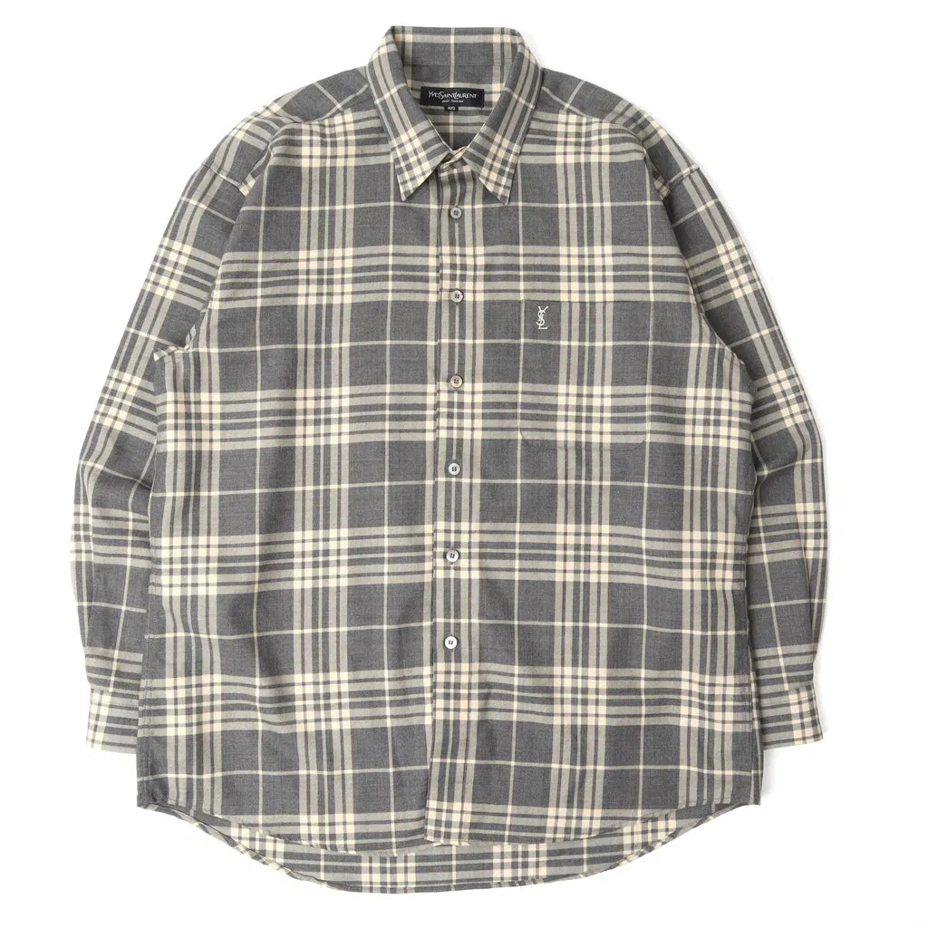 Yves Saint Laurent Vintage Check Shirt (Size 105)