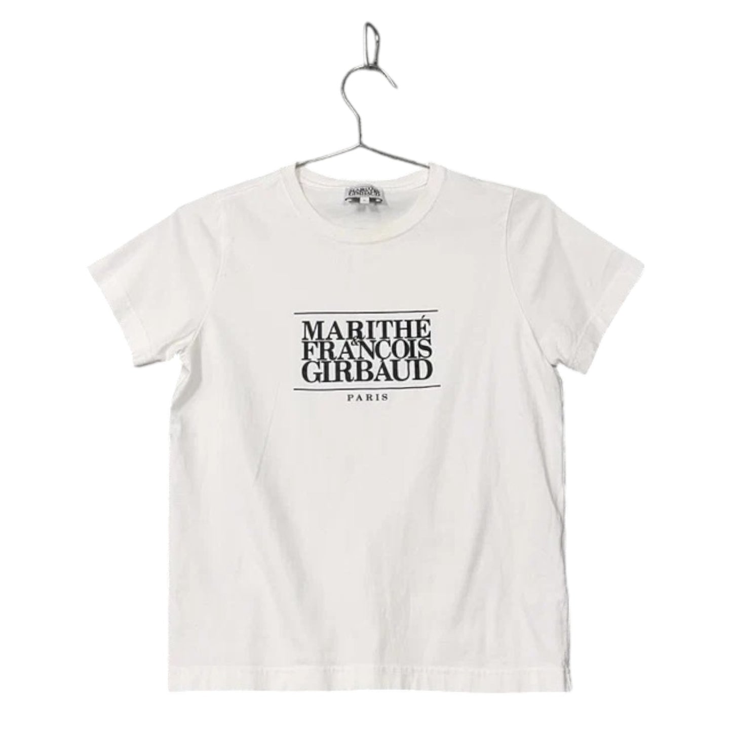 Marithé François Girbaud Printed White T-Shirt (S)