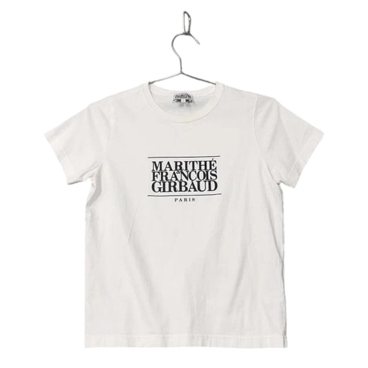Marithé François Girbaud Printed White T-Shirt (S)
