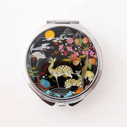Pearl Compact Pill & Jewelry Case -Large