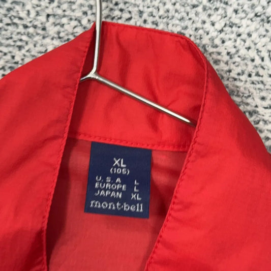 Montbell Red Windbreaker Jacket (XL)