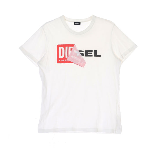 DIESEL Big Logo Short Sleeve T-Shirt (Size L)