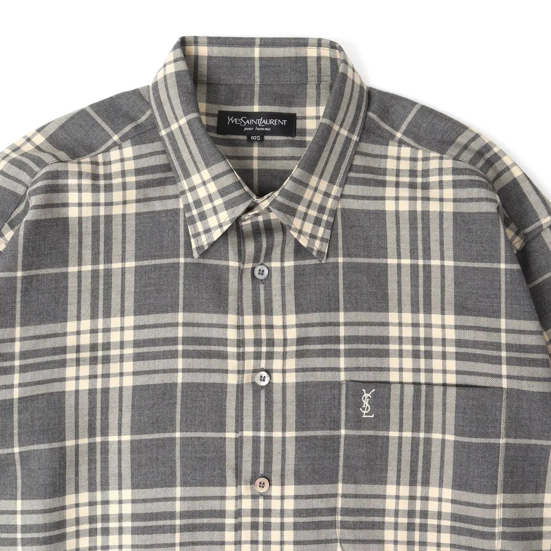 Yves Saint Laurent Vintage Check Shirt (Size 105)