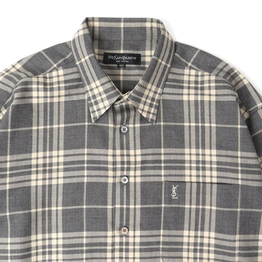 Yves Saint Laurent Vintage Check Shirt (Size 105)