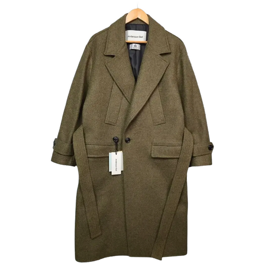 [New]Andersson Bell Matia Military Robe Coat - Khaki (S)