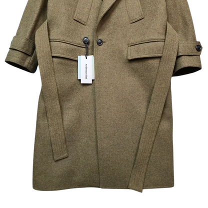 [New]Andersson Bell Matia Military Robe Coat - Khaki (S)