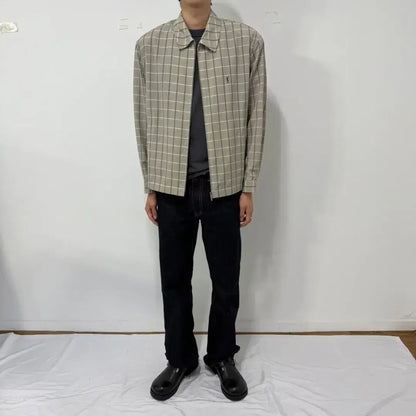 Yves Saint Laurent Vintage Check Jacket (Size 105)