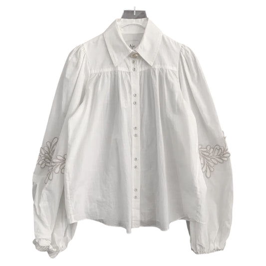 Aje Puff-Sleeve Lace Blouse (6)