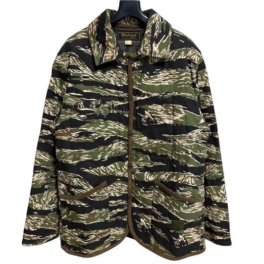 DIAFVINE Tiger Camo Ripstop Quilted Jacket (Size 38)