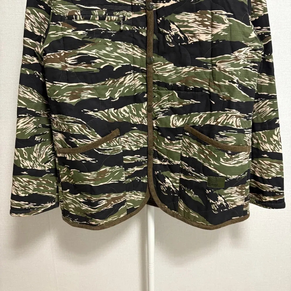 DIAFVINE Tiger Camo Ripstop Quilted Jacket (Size 38)