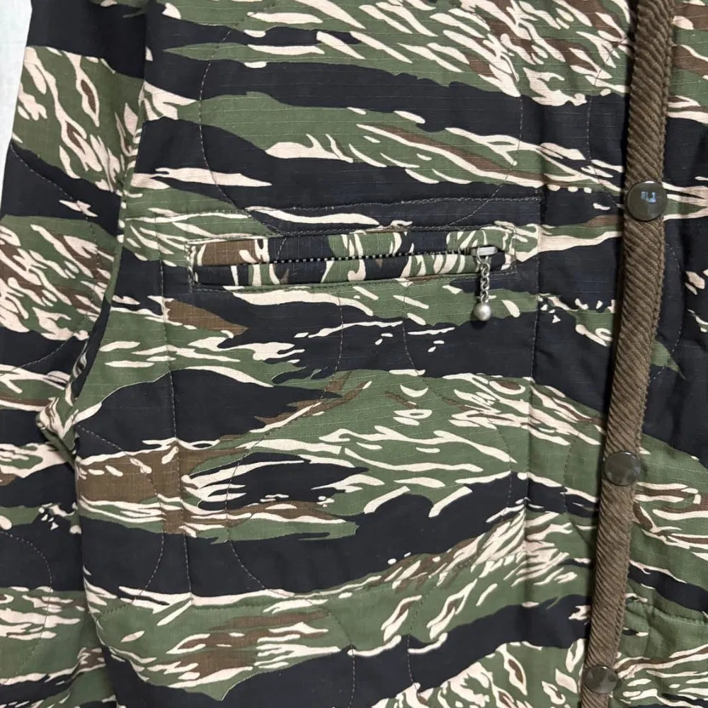 DIAFVINE Tiger Camo Ripstop Quilted Jacket (Size 38)