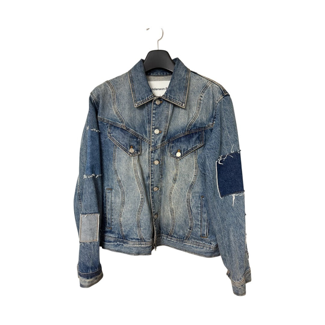 Andersson Bell Patchwork Denim Jacket (Size L)