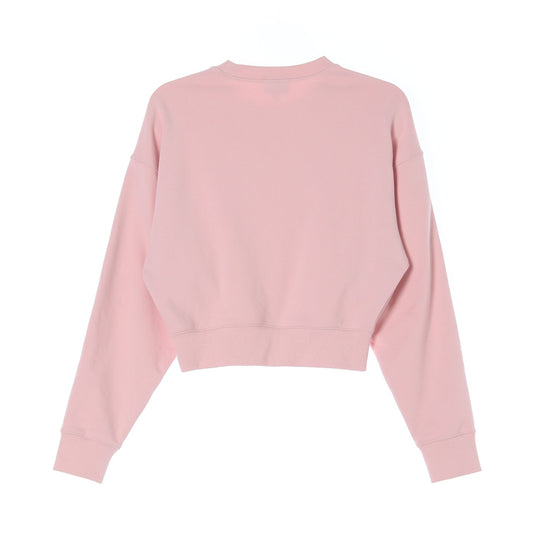 Marithé François Girbaud Pink Drop-Shoulder Sweatshirt (S)